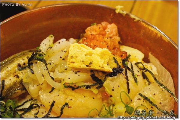 【台北食記】瞞著爹三店｜海味生魚片丼飯, 平價高品質海鮮蓋飯 @Alina 愛琳娜