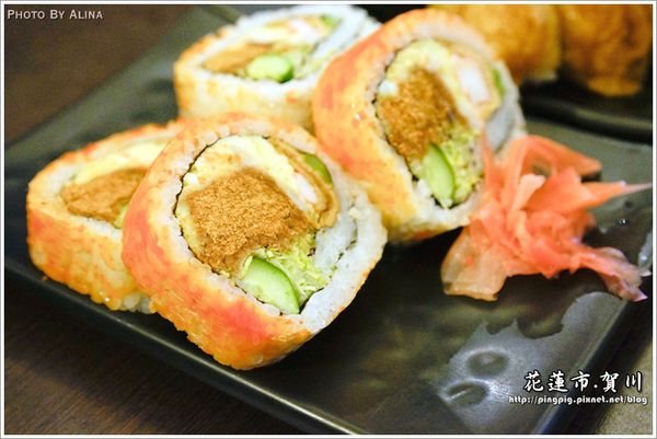 【花蓮食記】賀川壽司屋｜新鮮又大顆的生魚片握壽司 @Alina 愛琳娜