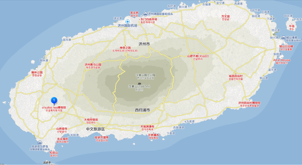 濟州島地圖