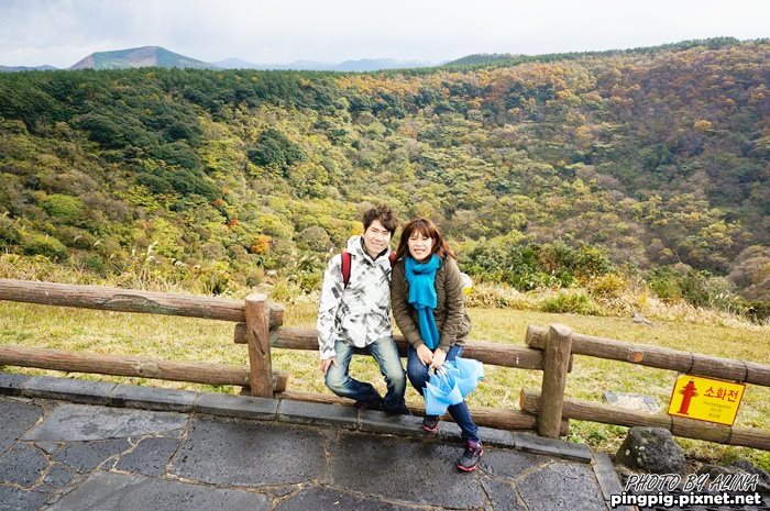 【濟州島景點】山君不離 宛若偶像劇場景的秋芒遍布火山口 @Alina 愛琳娜