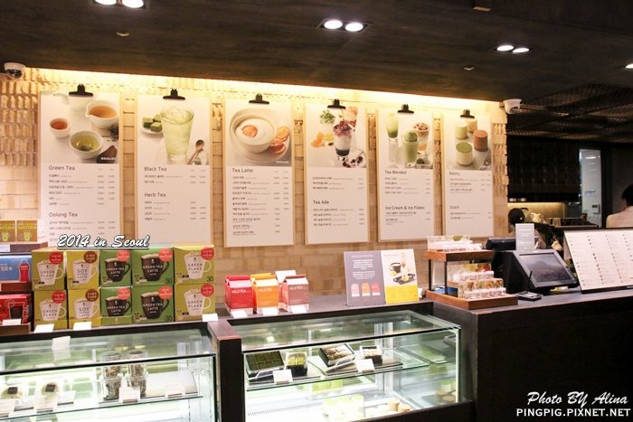 Osulloc tea house 雪綠茶 首爾明洞店｜來自濟州島的綠茶甜點，蛋糕冰淇淋都好吃 @Alina 愛琳娜