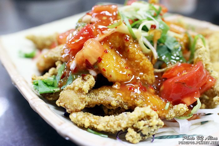 【花蓮美食】阿姑的店台菜餐廳|蒜泥松阪豬、阿姑芋卷招牌推薦 @Alina 愛琳娜 阿姑的店 泰式軟絲