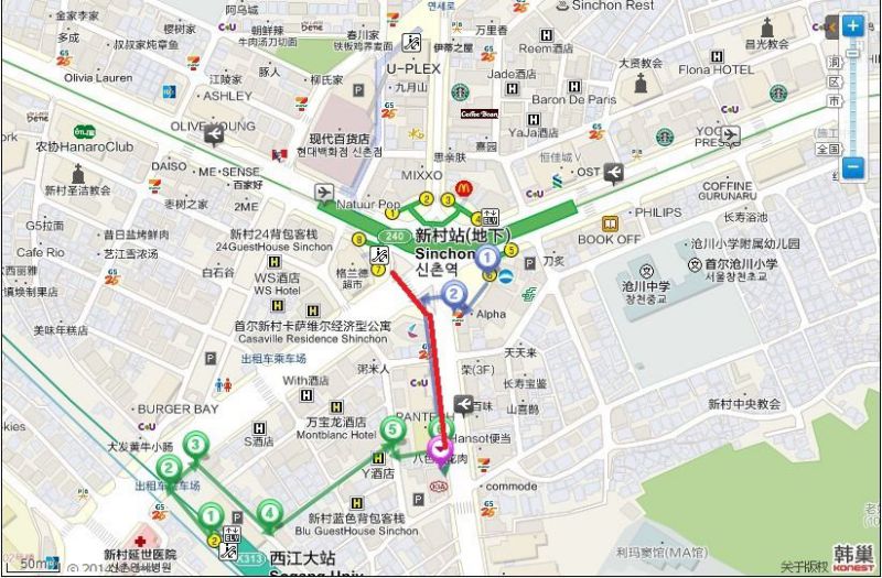 新村八色五花肉地圖交通