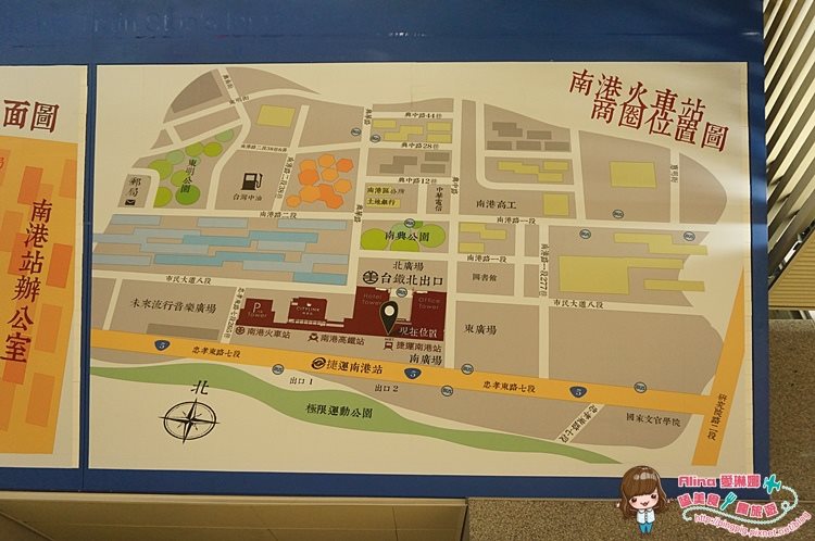 【台北美食】南港 豆腐村|5種小菜免費吃到飽的韓式料理店 @Alina 愛琳娜 南港火車站商圈位置圖
