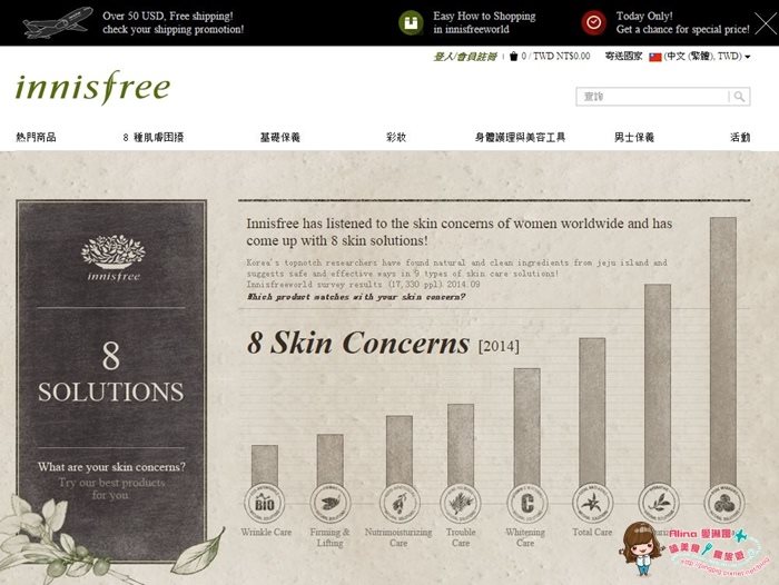 【韓國美妝】innisfreeworld 網路購物,直購原裝正貨滿額免運費 @Alina 愛琳娜 【韓國美妝】innisfreeworld 網路購物,直購原裝正貨滿額免運費 @Alina 愛琳娜