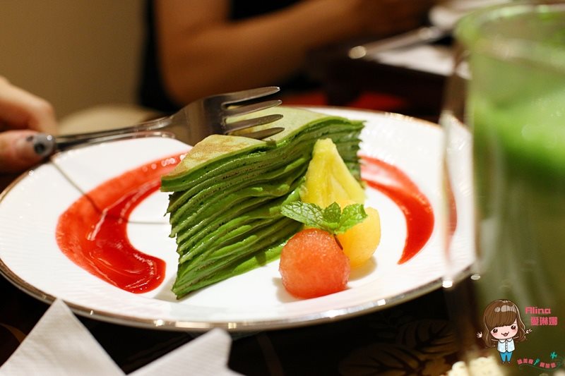 【台北甜點】平安京茶事 抹茶拿鐵 抹茶蛋糕捲，京都日式茶屋 @Alina 愛琳娜