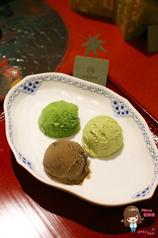 【台北甜點】平安京茶事 抹茶拿鐵 抹茶蛋糕捲,京都日式茶屋 @Alina 愛琳娜 平安京茶事抹茶冰淇淋