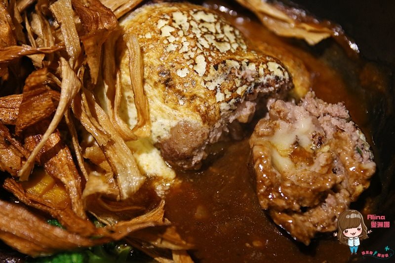 【台北美食】俺の漢堡排山本 日式手打漢堡排,紮實多汁有彈性 @Alina 愛琳娜