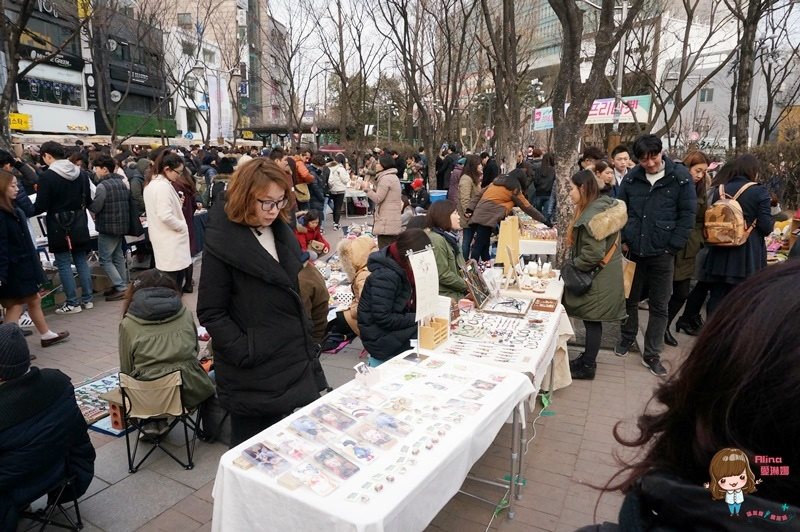 【首爾購物】弘大停車場街 創意市集自由市場、臥牛山路小資街 @Alina 愛琳娜