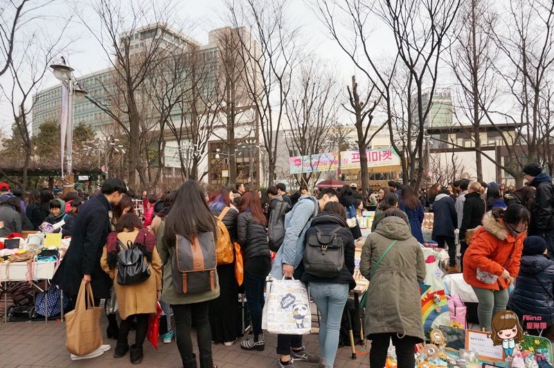 【首爾購物】弘大停車場街 創意市集自由市場、臥牛山路小資街 @Alina 愛琳娜