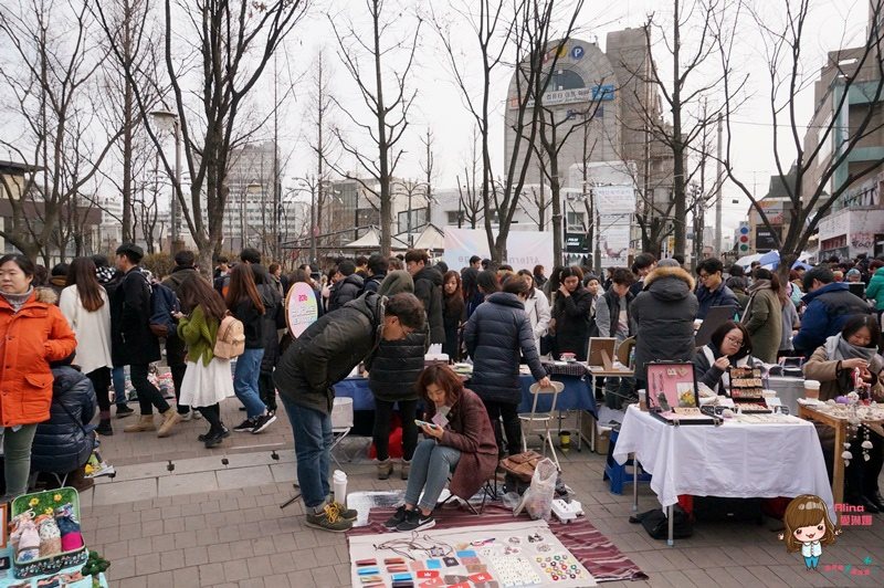 【首爾購物】弘大停車場街 創意市集自由市場、臥牛山路小資街 @Alina 愛琳娜