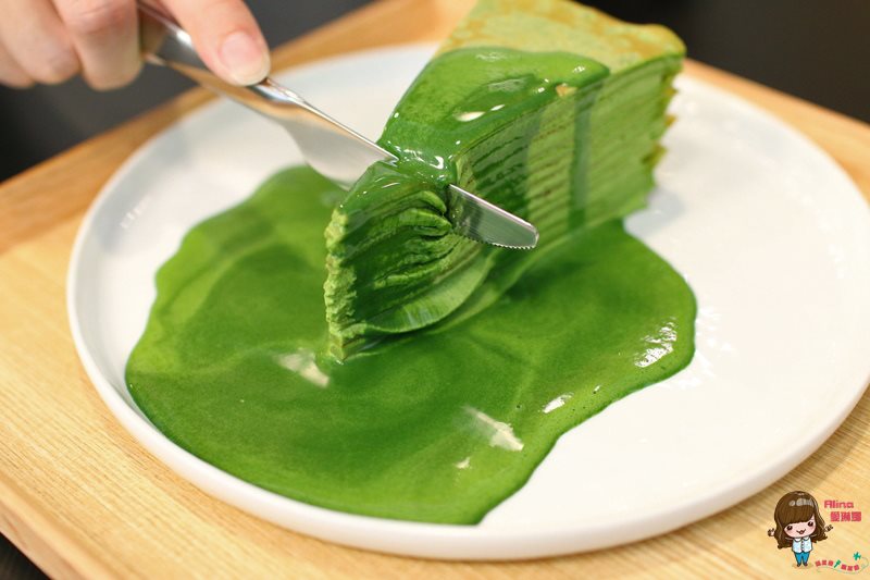 【台北甜點】MATCHA ONE 永康街抹茶甜點店，宇治抹茶千層蛋糕 @Alina 愛琳娜