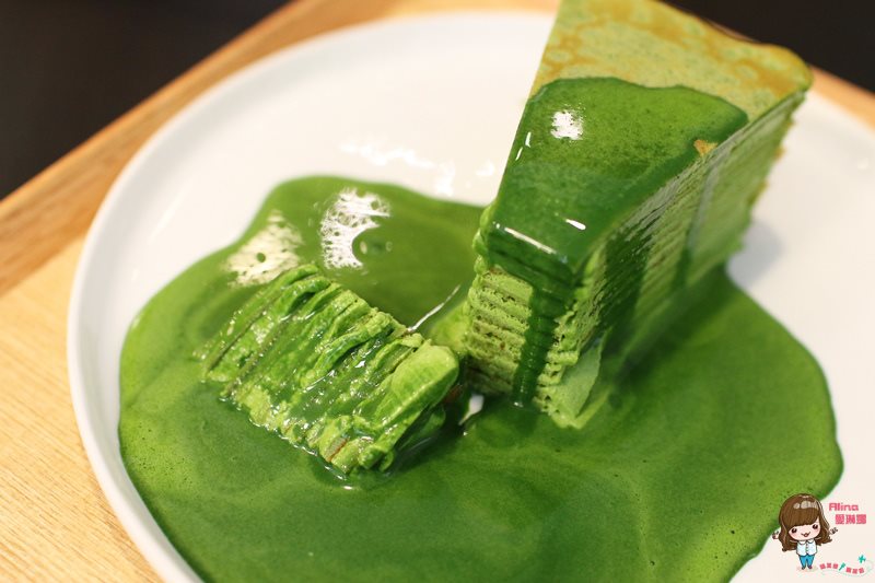【台北甜點】MATCHA ONE 永康街抹茶甜點店，宇治抹茶千層蛋糕 @Alina 愛琳娜