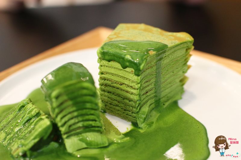 【台北甜點】MATCHA ONE 永康街抹茶甜點店，宇治抹茶千層蛋糕 @Alina 愛琳娜