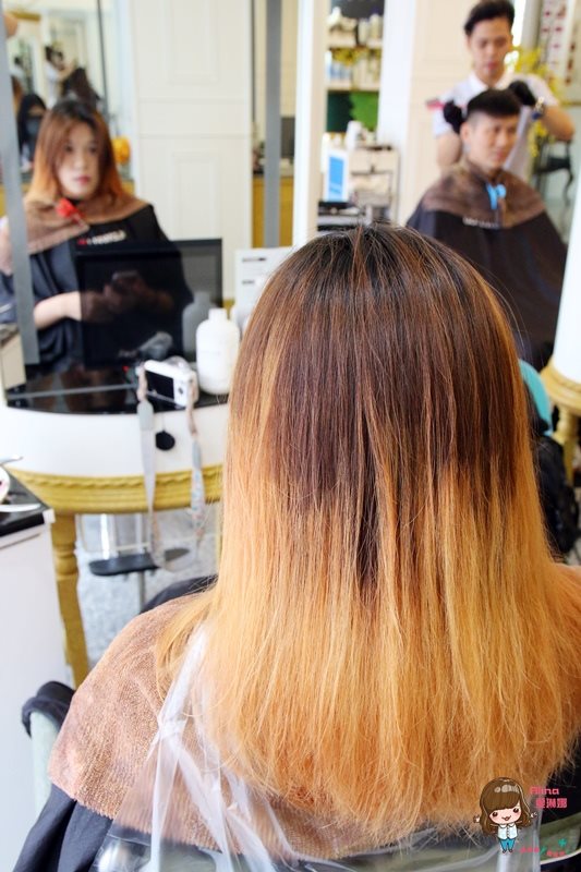 【台北美髮】DOS Hair Salon 春夏漸層挑染，美人魚湖水綠髮色 @Alina 愛琳娜