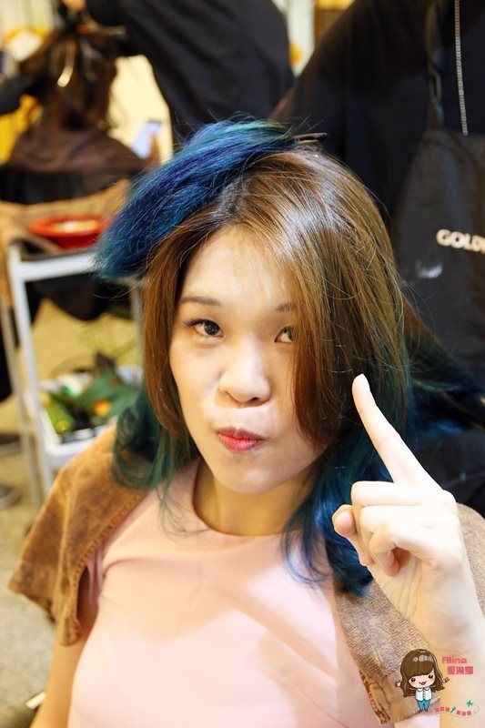 【台北美髮】DOS Hair Salon 春夏漸層挑染，美人魚湖水綠髮色 @Alina 愛琳娜