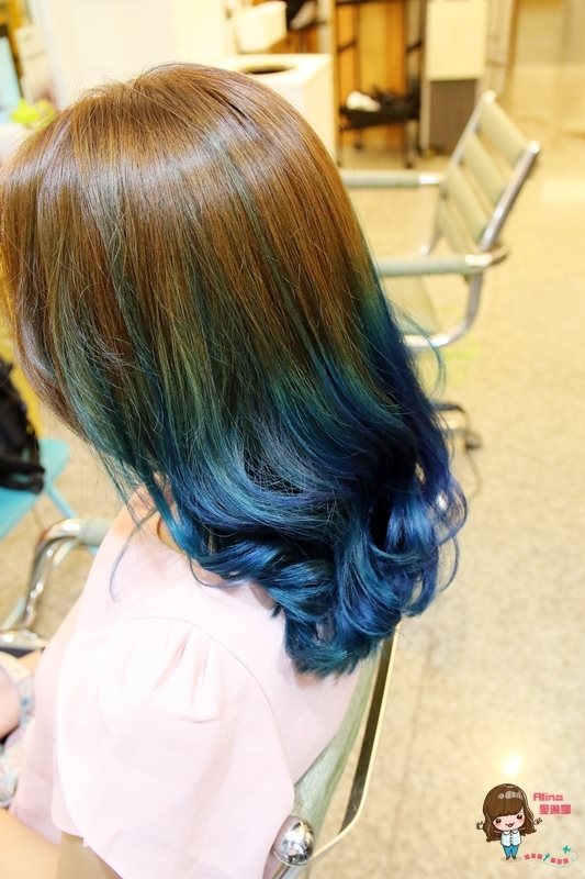 【台北美髮】DOS Hair Salon 春夏漸層挑染，美人魚湖水綠髮色 @Alina 愛琳娜