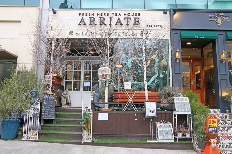 【首爾咖啡館】ARRIATE Cafe 江南花草咖啡館，乾燥花夢幻芬芳香 @Alina 愛琳娜
