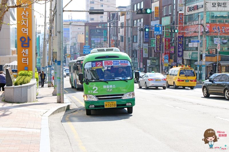 【釜山景點】甘川洞文化村-公車地圖交通路線,小王子彩繪壁畫村 @Alina 愛琳娜