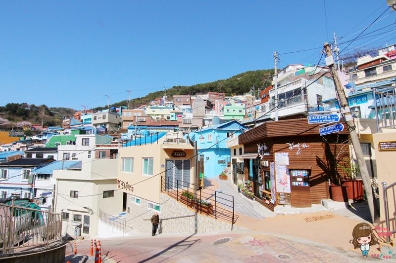 【釜山景點】甘川洞文化村-公車地圖交通路線,小王子彩繪壁畫村 @Alina 愛琳娜