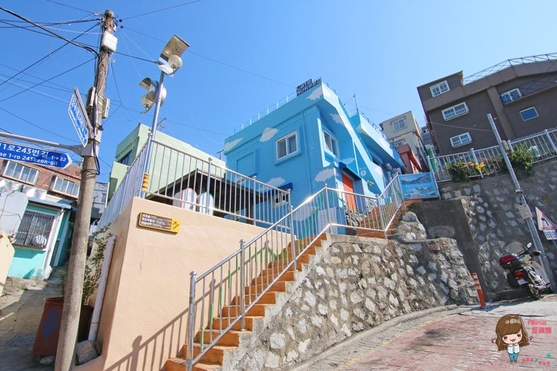 【釜山景點】甘川洞文化村-公車地圖交通路線,小王子彩繪壁畫村 @Alina 愛琳娜
