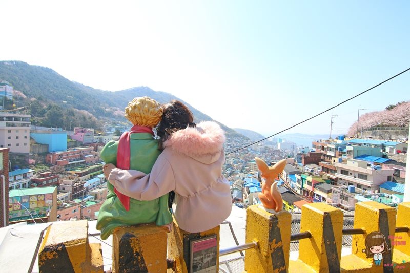 【釜山景點】甘川洞文化村-公車地圖交通路線,小王子彩繪壁畫村 @Alina 愛琳娜