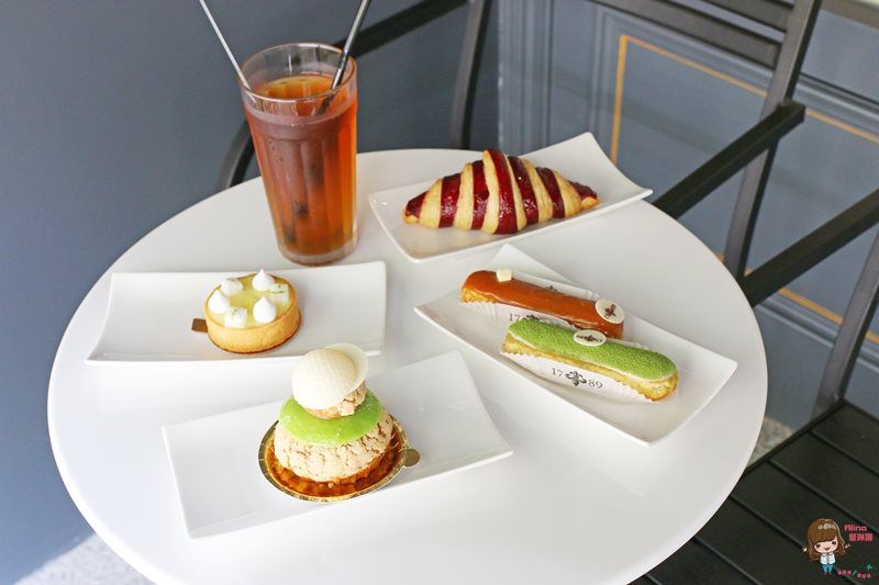 【台北美食】1789 Cafe 閃電泡芙，二店限定櫻桃可頌精緻下午茶 @Alina 愛琳娜