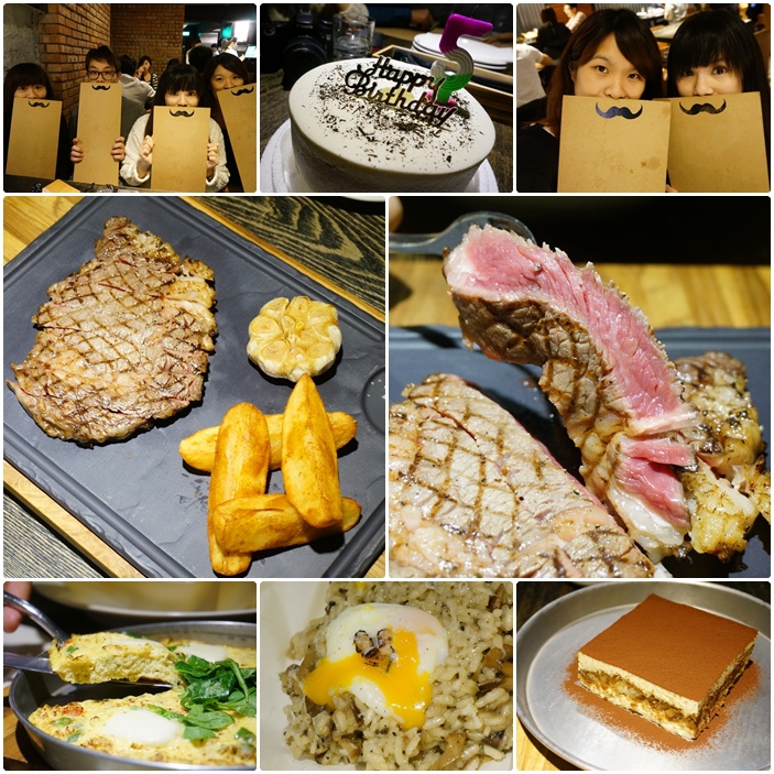 【台北美食】鬍子餐酒 Baffi 吃燉飯配牛排,密謀幫心心慶生大成功 @Alina 愛琳娜