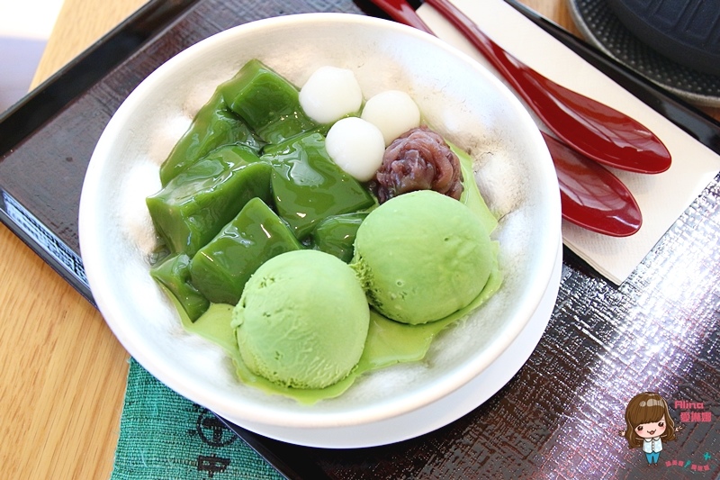 【香港美食】尖沙咀 中村藤吉香港店｜生茶啫喱抹茶凍白玉紅豆蓉 @Alina 愛琳娜