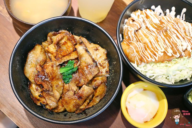 【台北食記】佐藤精肉店 akiba 平價蓋飯，烤五花、薑汁豬肉丼飯 @Alina 愛琳娜