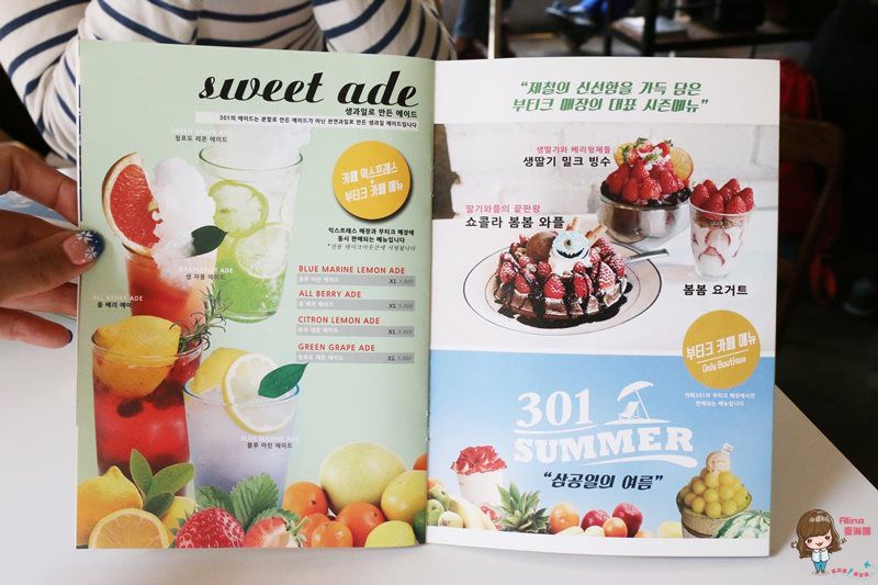 【釜山美食】Cafe 301 可愛咖啡館草莓鬆餅,慶星釜星大學站旁 @Alina 愛琳娜
