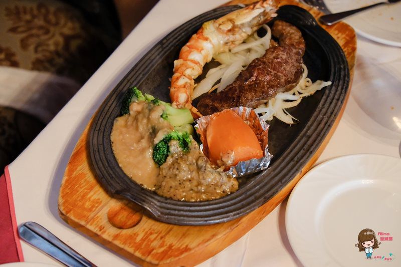 【台北美食】紅屋牛排館 老牌西餐廳｜商業午餐超值牛小排配干貝 @Alina 愛琳娜