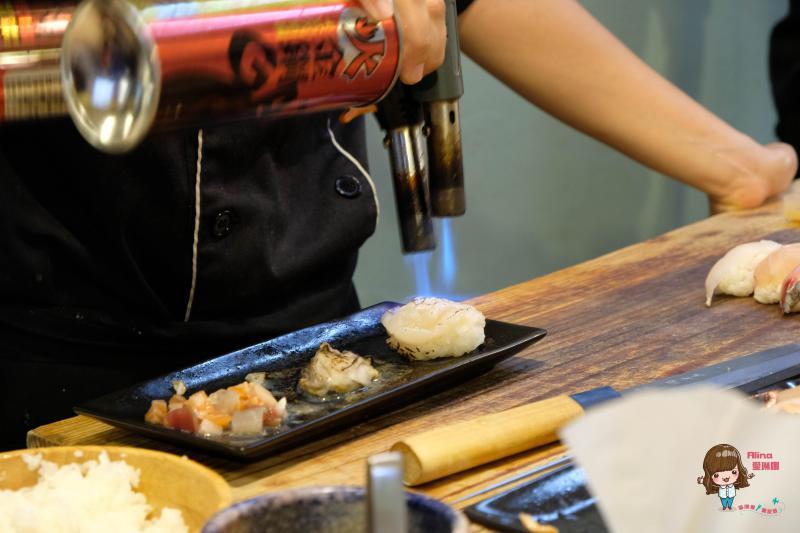【台北食記】華山合掌村-生魚片握壽司 市場內海鮮丼飯,炙燒比目魚 @Alina 愛琳娜