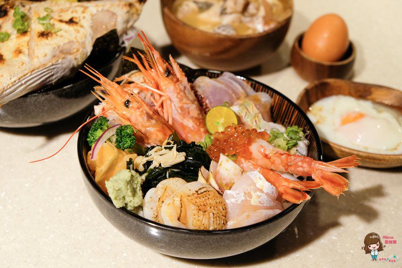 【台北食記】日向鮮漁場立喰屋 新鮮海味海鮮丼 價格實惠 立吞站食也可輕鬆坐吃 @Alina 愛琳娜