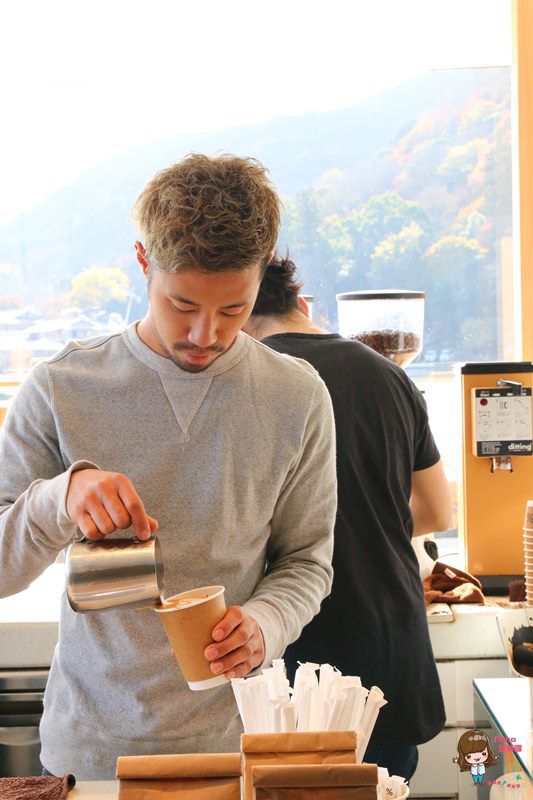 【京都咖啡】Arabica 咖啡 嵐山渡月橋咖啡館 品嘗重焙咖啡 飛驒高原牛乳香醇奶香 @Alina 愛琳娜