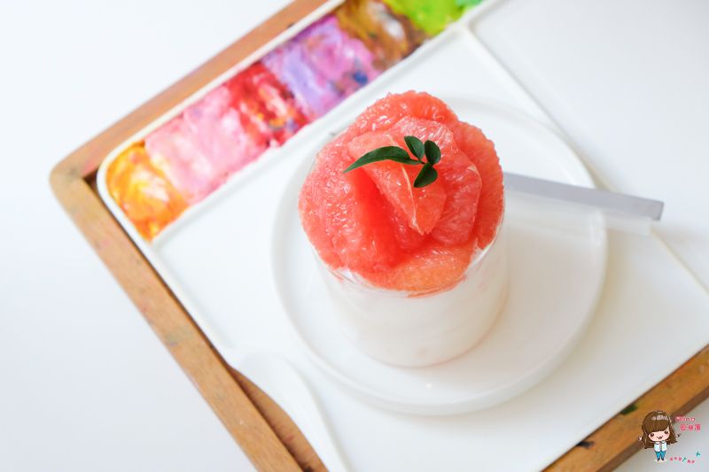【首爾咖啡館】PEACH GRAY 水彩咖啡館 DIY畫水彩 夢幻文青的水果甜點下午茶 @Alina 愛琳娜