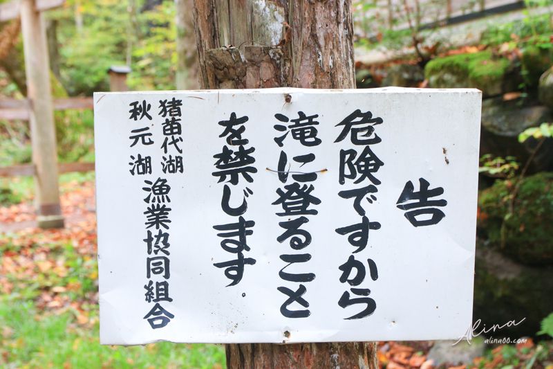 【東北福島景點】猪苗代-達澤不動瀑布(達沢不動滝)銀色閃亮水幕成色 @Alina 愛琳娜