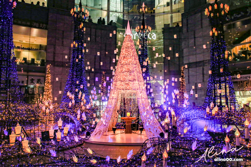 【東京景點】汐留 Caretta 迪士尼主題聖誕節點燈,浪漫夢幻夜景 @Alina 愛琳娜