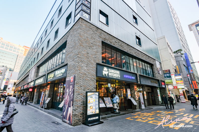 【首爾美食】明洞 三岔口豬肉舖-YG烤肉店(三巨里肉舖) @Alina 愛琳娜