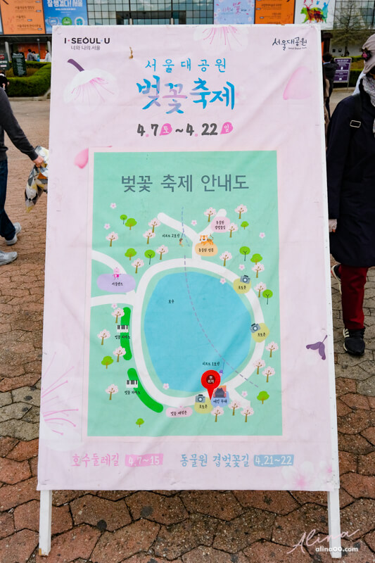 首爾大公園｜首爾樂園+動物園適合親子遊玩，春天是櫻花景點 @Alina 愛琳娜