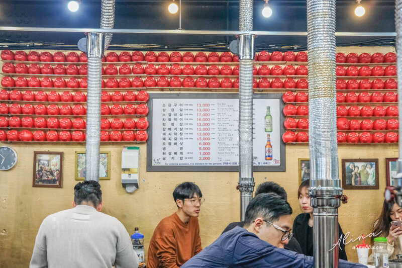首爾小豬撲滿烤肉｜弘大存錢筒石頭烤肉店，附中文菜單 @Alina 愛琳娜