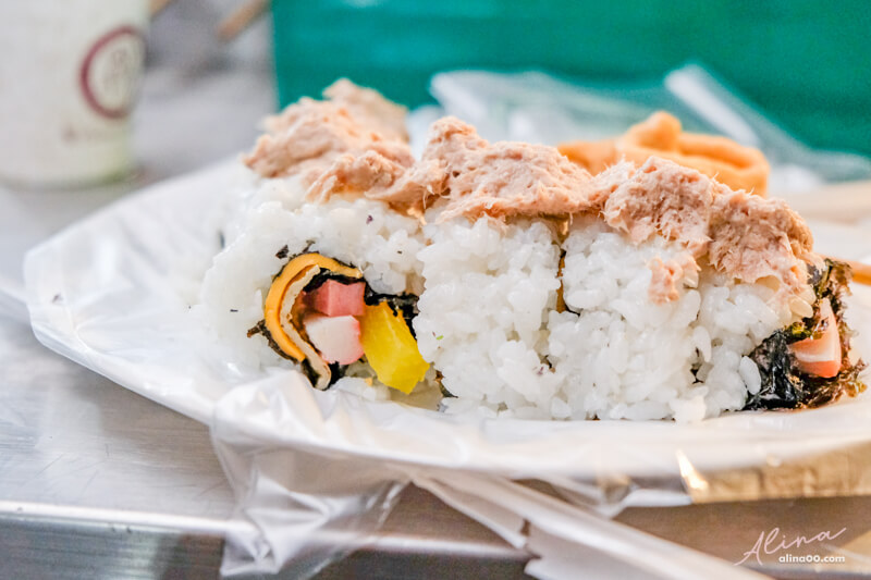 元祖鮪魚起司裸飯捲｜廣藏市場特色小吃，推薦雜菜冬粉魚板套餐 @Alina 愛琳娜