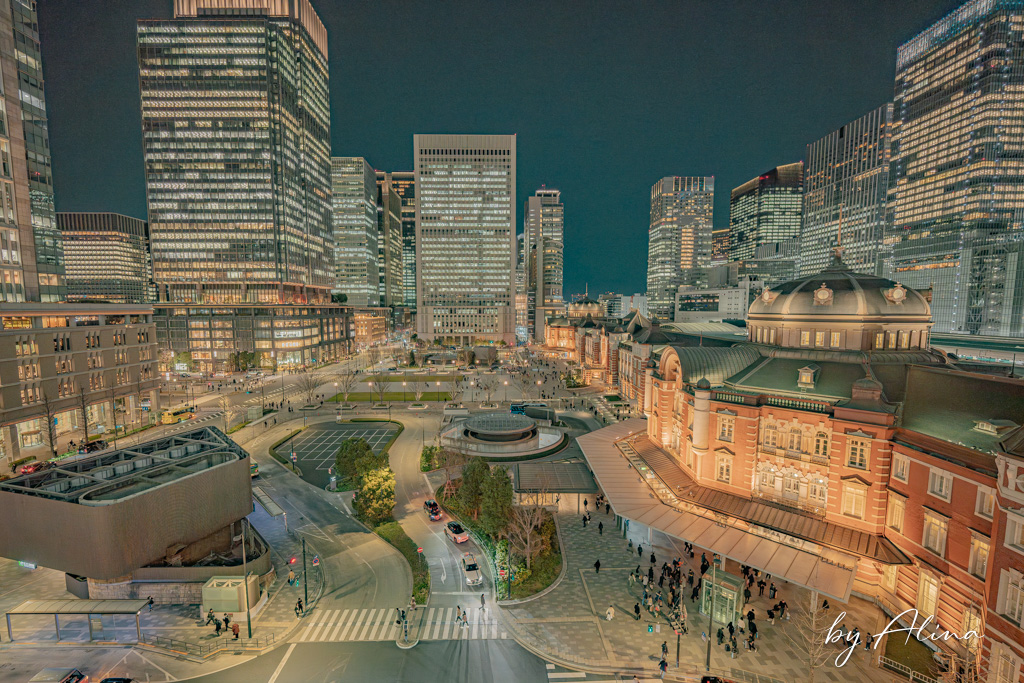 東京車站夜景拍照推薦》3個免費觀景台，欣賞浪漫都城之美 @Alina 愛琳娜