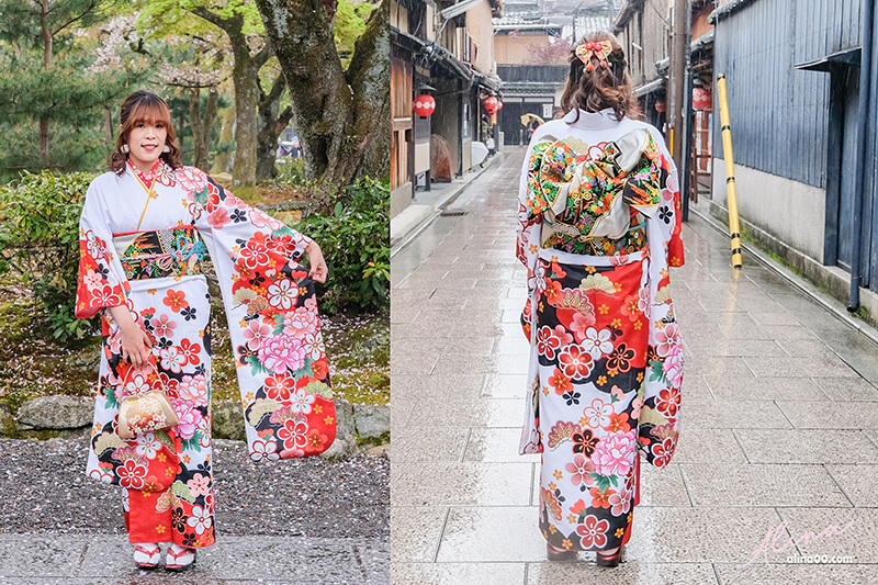 【京都和服推薦】京都和服體驗 衹園 花見和服華麗振袖 @Alina 愛琳娜