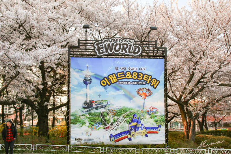 【大邱景點】E-World 大邱83塔：韓國遊樂園+星光櫻花節春季限定 @Alina 愛琳娜