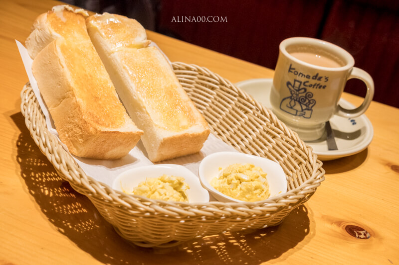【名古屋美食】コメダ客美多珈琲店 名古屋榮店｜早餐買咖啡送奶油吐司 @Alina 愛琳娜