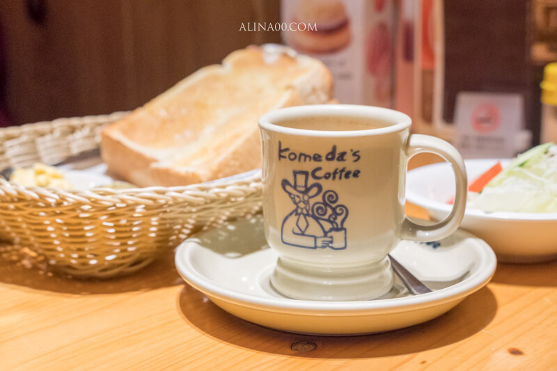 【名古屋美食】コメダ客美多珈琲店 名古屋榮店｜早餐買咖啡送奶油吐司 @Alina 愛琳娜