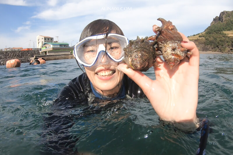【濟州島深度旅遊】濟州島海女體驗-中文教學,第1次挑戰就成功！ @Alina 愛琳娜