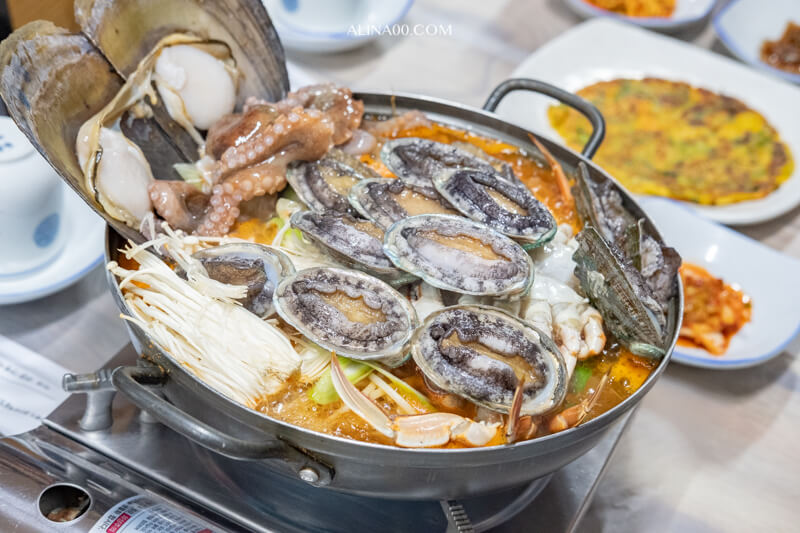 【濟州島美食】濟州市-大元家-鮑魚海鮮鍋、烤馬頭魚招牌推薦必吃！ @Alina 愛琳娜