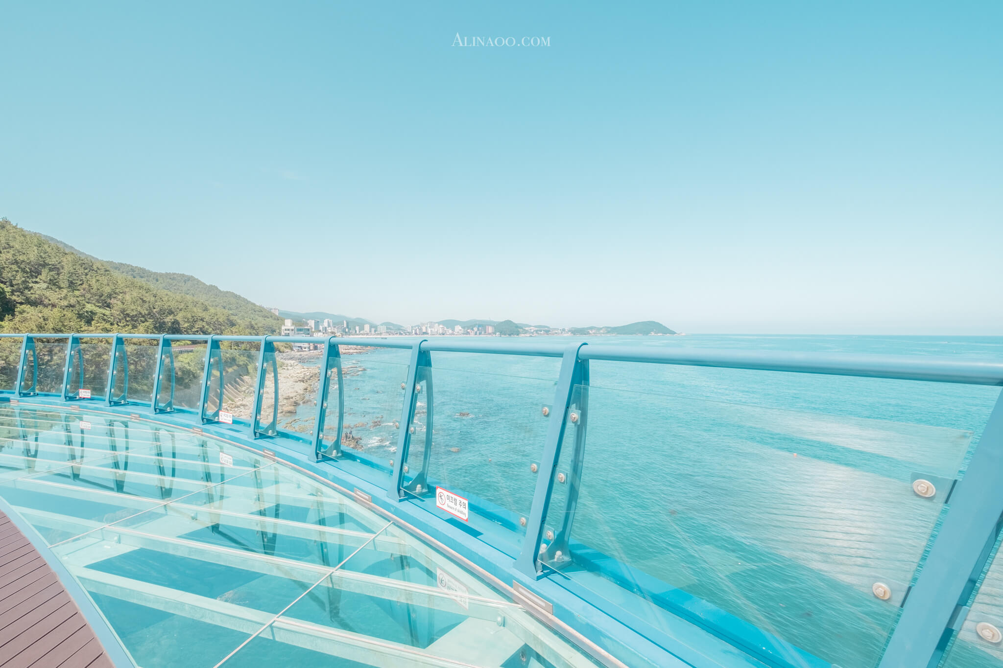 【釜山景點】青沙浦天空步道、紅白燈塔｜免費海景絕觀景點 @Alina 愛琳娜